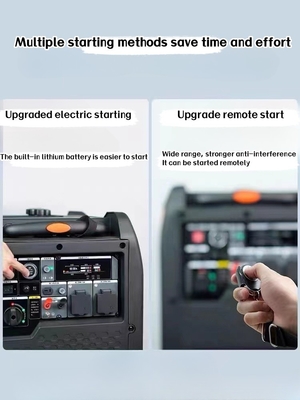 4/5/6KW Benzingenerator Hochleistungs-Stille und Frequenzumwandlung mit Fernstart