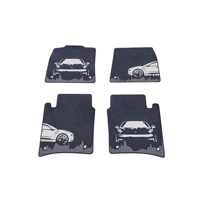 3PCS ZEEKR Auto-Fitness Silhouette Kunst Fußkissen Decken Oberfläche Innovatives Design